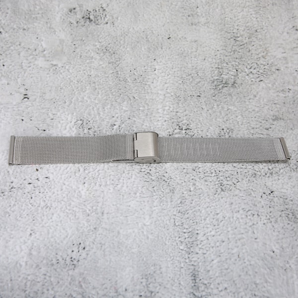 Metal watch Mesh bälte klockband Vävt watch Silver20MM