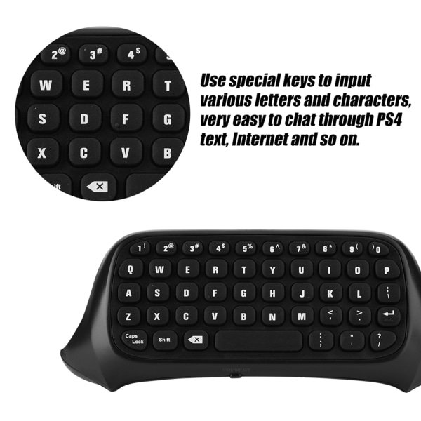 Mini Wireless Controller Keyboard Controller Trådløst Chat Keyboard for Xbox One