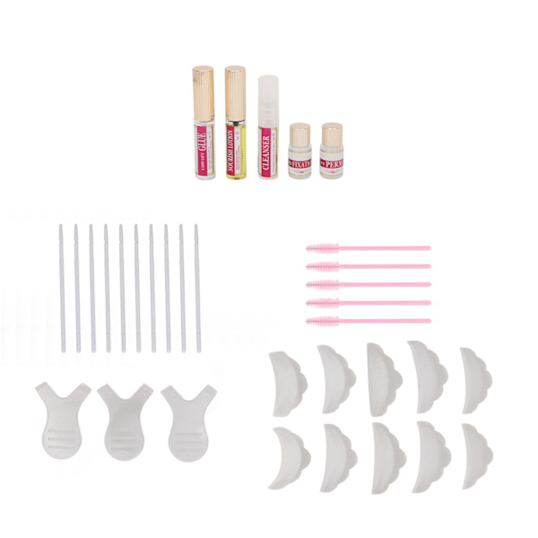 Vipper Løft Kit Semi Permanent Trygg Nærende Komplett Profesjonell Øyenvippe Perm Krøller Kit 29ml Væske