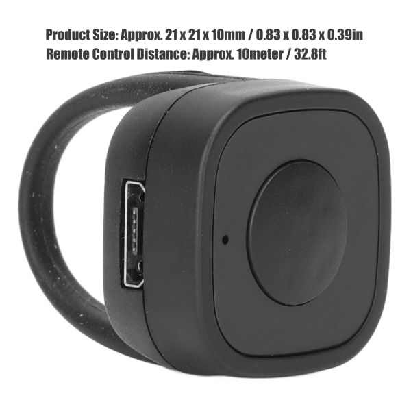 Fjärrkontroll Page Turner Laddar Bluetooth Video Scrolling Ring Fingertop Controller