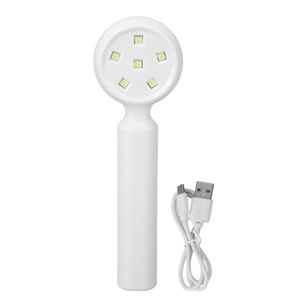 Håndholdt neglelampe Hurtigtørrende 6 lyschips 2 timer genopladeligt LED UV neglelys 18W