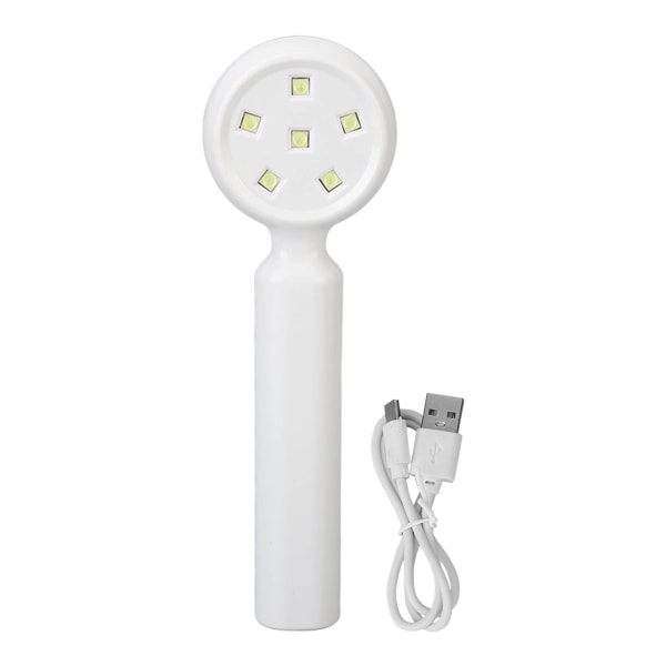 Kädessä pidettävä kynsilamppu nopeasti kuivuva 6 valosirua 2 ajastinta ladattava LED UV kynsivalo 18W