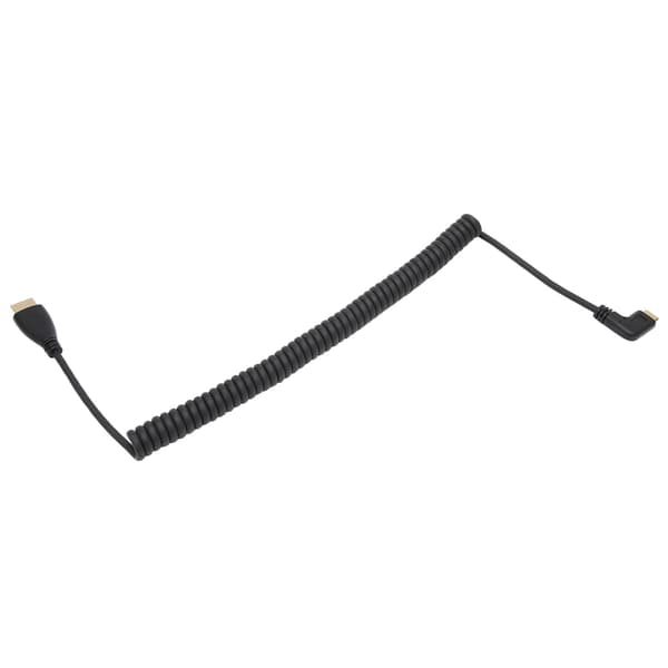 90 graders HD Multimedia Interface hane till hane A till C förlängningsspiralkabel för dator/TV/PS4