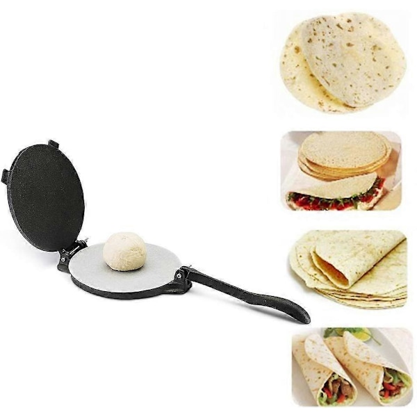8\" Tortillapress Tillverkare Aluminium Vikbar Kök Mjöl Majs Bakverktyg