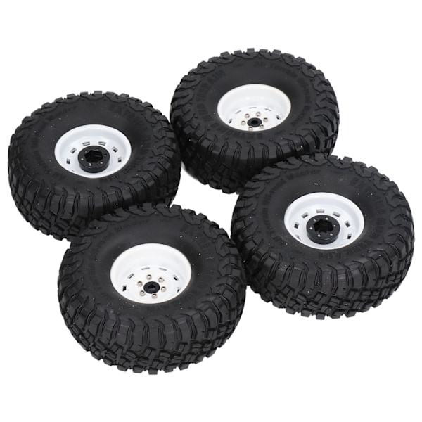 4 kpl RC-renkaat 1,9 tuuman leveys 10 reikää RC-kumiset pyörän päivitystarvikkeet SCX10 1/10 RC-autoon