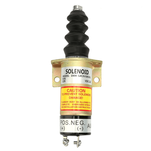 12V Stålhus Motor Stop Solenoid Udskiftningskit 1504-12C2U1B1S1