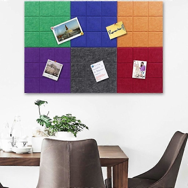 Filttavla Schema Memotavla 30x30cm Vägg Fotodisplay Filttavla Zekai Orange