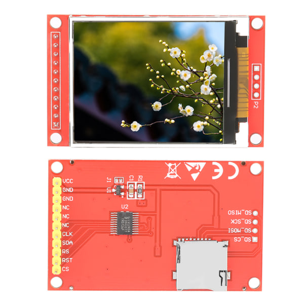 3V/5,5V ILI9225 2,0 tuuman sarjaportti TFT-näyttömoduuli sarjaoheisliitäntä 176x220