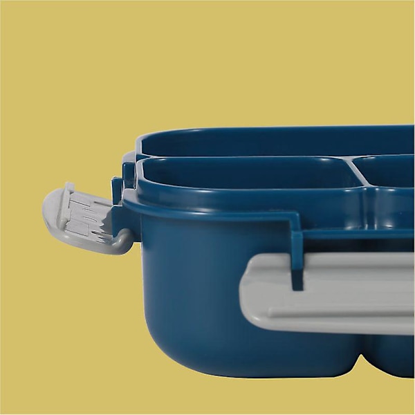 Bento-lounasrasia 4 osastolla - 1300ml, tarvikkeet mukana, sininen