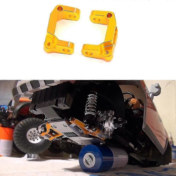 2 st Metall Främre C-Navbärare Caster Block Kompatibel Crawler Bil