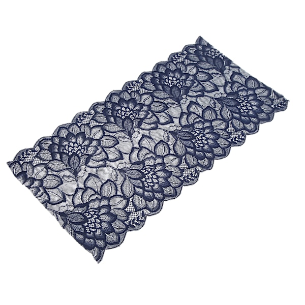 Spetsband 10 meter 23 cm bredd dekorativ elegant spetskant för presentförpackning brudkläder broderidekoration kunglig blå