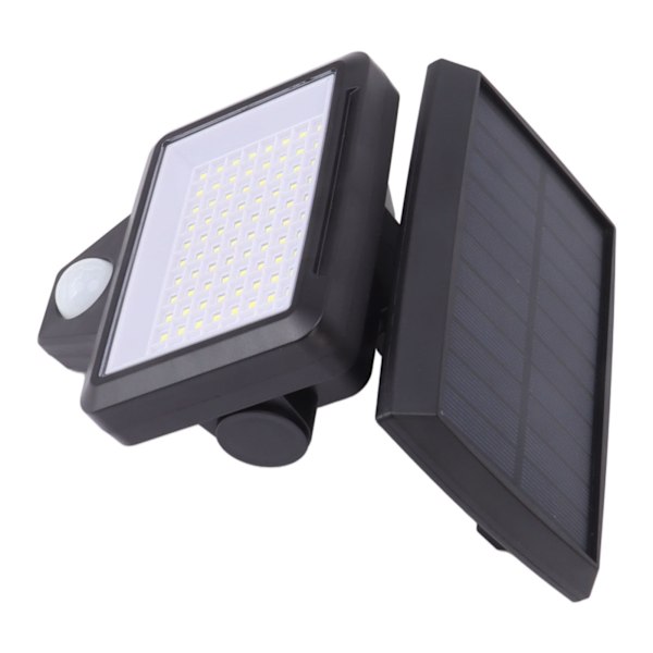 Vanntett solcelledrevet bevegelseslys 2400mAh IP65 Menneskekropps induksjon 88LED solcelle sikkerhetslys for inngangsdør bakgård