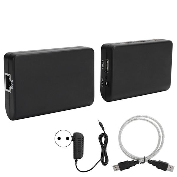 Nettverksutvider for RJ45 T568b 480mbps Hub Adapter USB2.0 Splitter Box 100-240V 100MEU Plugg