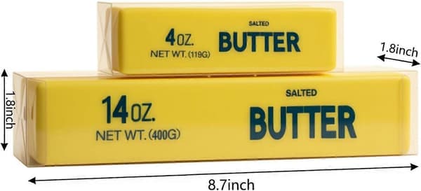 Large Butter Squishy Slow Rising Squeeze Toy, Giant Soft Stretchy Butter Stick