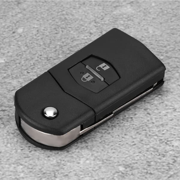 Vikbar 2-knapps fjärrnyckel Fodral Skal Passar MAZDA 2 3 5 6 RX8 MX5 2B