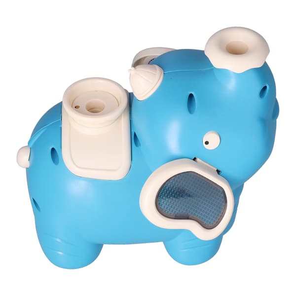 Elefant som blåser boll, gående leksaker, levitationsboll, elefantsprej, luftfuktare för barn över 3 år, blågrön