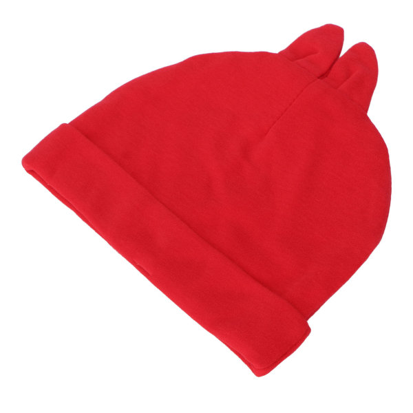 Baby Varm Andas Elastisk Mjuk Söt Cap med kaninöron för nyfödda pojkar Flickor Röd