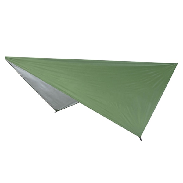 Tält Tak Vattentät Solskydd Multifunktionell Tält Markis för Utomhus Camping Strand Silvrig Grön 230x140CM