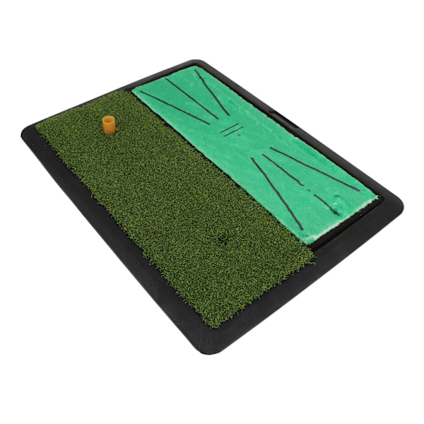 2 i 1 Golf Treningsmatte Anti Skid Dual Turf Golf Hitting Matte Velvet 10mm Engineering Grass