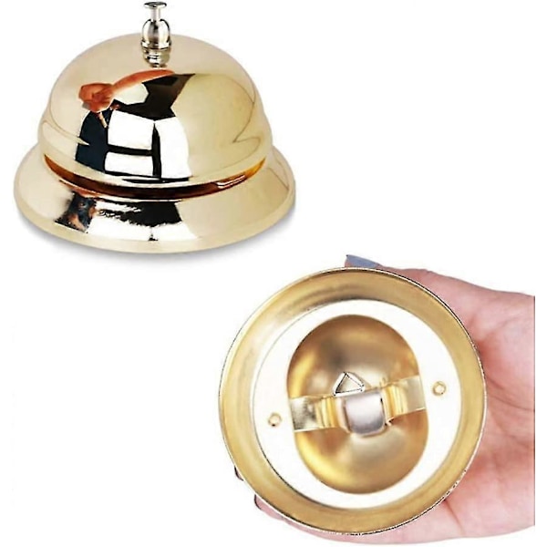Gyllene Hand Ringklocka Serviceklocka Restaurang Klocka Reception Kundklocka