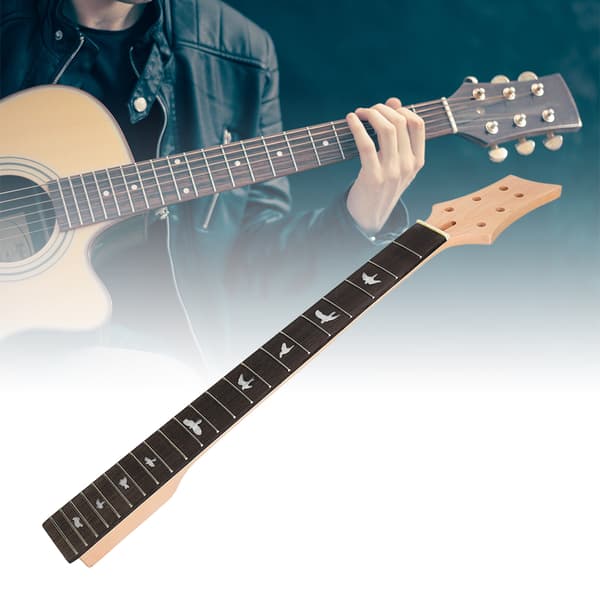 Gitarrhals 22 band i massivt trä med greppbräda i svartträ för elgitarr musikinstrumenttillbehör GS55