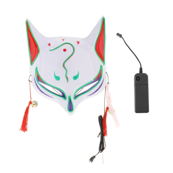 Lysende Halloween-maske, ergonomisk og slidstærkt design