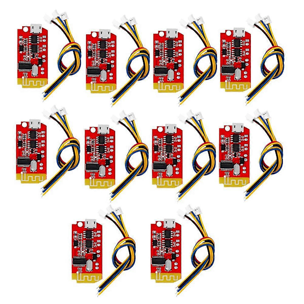 10 stk. CT14 Stereo Bluetooth 4.2 Effektforstærker Board Modul Rød28