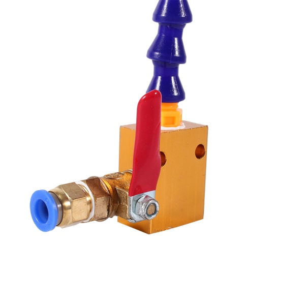 Tågekølespraysystem Tovejsrørventil til 8 mm luftrør CNC drejebænk