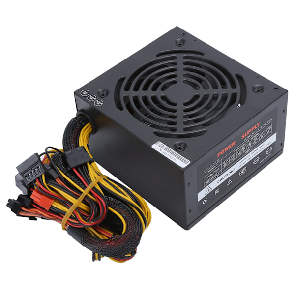 Computer strømforsyning til stationære computere, tilbehør, lydløs ventilator, manuelt justerbar 115/230V ATX 24‑PINEU-stik