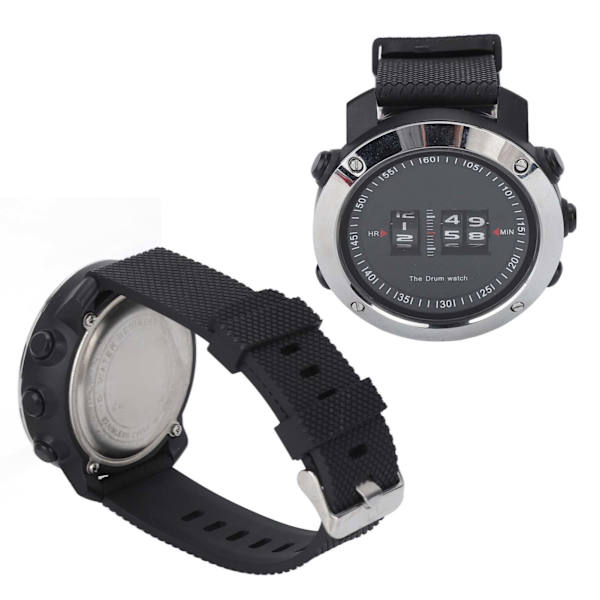 HZ501 Rullarmbandsur Watch för fritidssport Affärssammankomster Svart