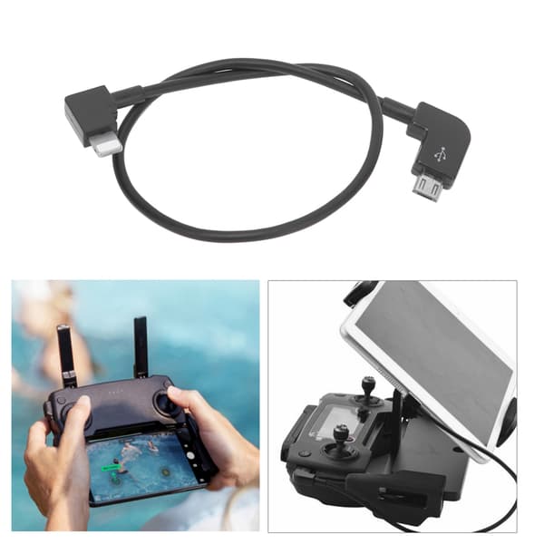 Micro USB-kabel RC Reservdelar Ersättningstillbehör Passar för MAVIC MINI Drönare (För iOS-gränssnitt till MicroUSB)