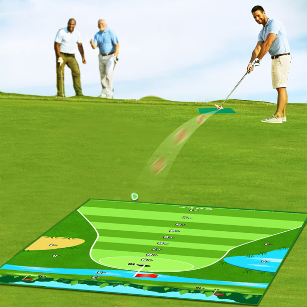 Chipping Game Play Mat Set Chipping Game Träningsmatta inomhus utomhusspel för vuxna och familjebarn