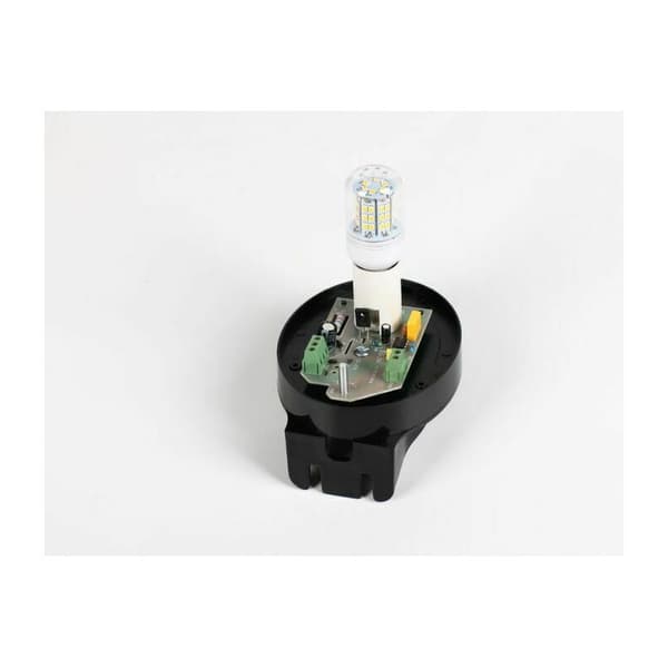 – 220V LED-blinklys til automatiske porte – Integreret antenne – 360° lys – Blinkende og konstant tilstand – IP65-beskyttelse