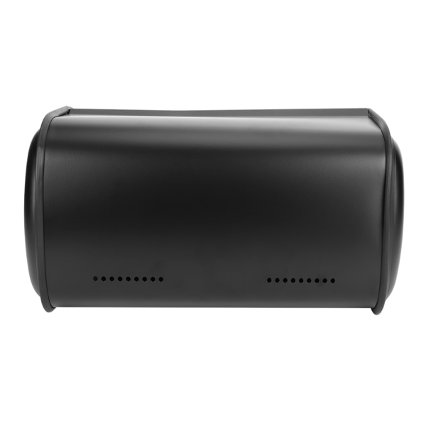 Stor kapacitet Rustfrit stål Brød Box Holder Bin Container Køkken Opbevaring Organizer Sort