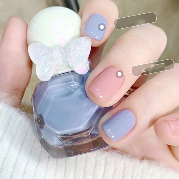 Nagellack Gel Vattenbaserad Hög Glans Blank Hållbar Frostad Nagellack för Damer B09