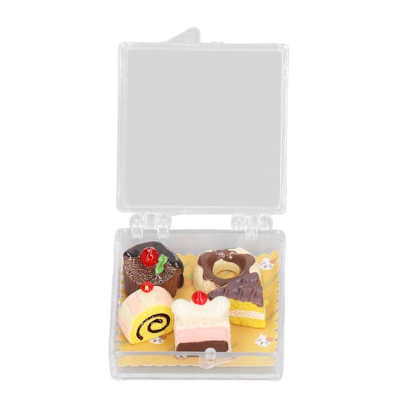 1:12 Dukkehus Miniature Desserter Sæt Høj Simulation Lille Bærbare Dukkehus Miniature Mad til 1:12 Dukkehus Gaver Type B