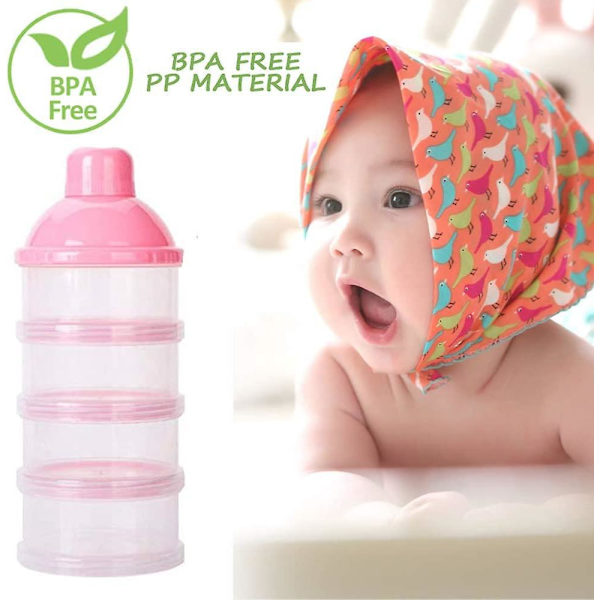 Bærbar Baby Mælkepulver Dispenser Box, Praktisk Babymadbeholder