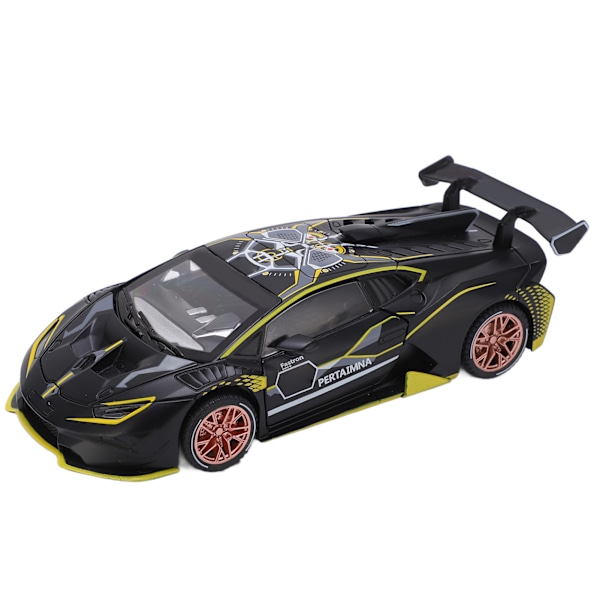 1/32 Legering Støbt Model Sportsvogn Simulering Lyd Lys Træk Tilbage Superbil til Børn Sort