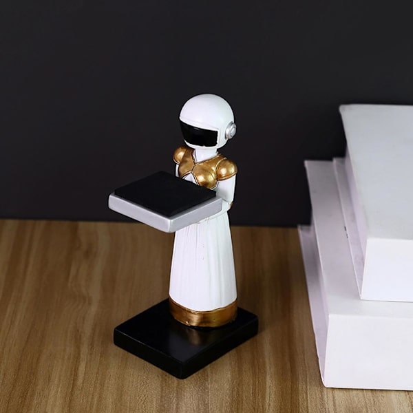 Resin Staty Stand Display Rack för förvaring av watch , skrivbordsdekoration för hemmakontor - Vit (1 st)
