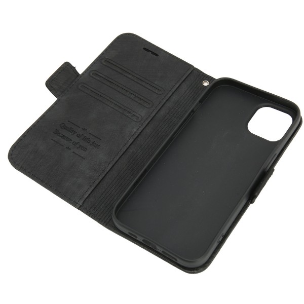 Lommebokveske Leather Flip-telefondeksel med kortholder-brakettstativ for Iphone 14 Pro Max