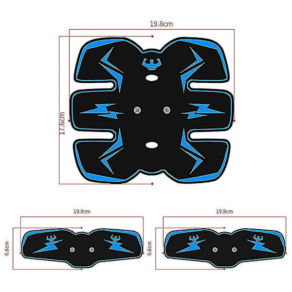 EMS Arm- och magmuskelstimulator - tona dina muskler för fitness gymträning