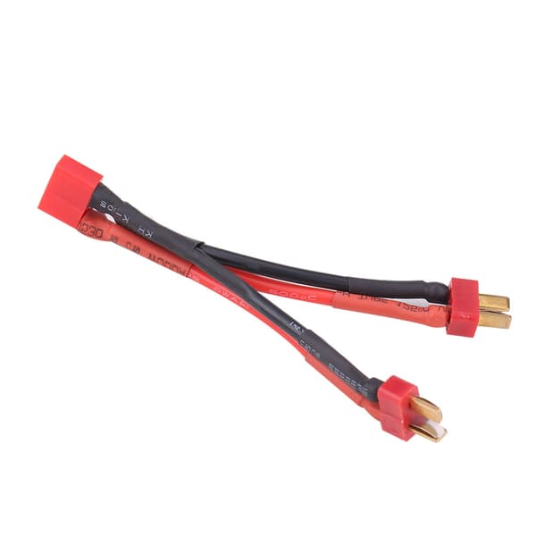 Deans Style T-plugg 2 hann til T-plugg 1 hunn strømkabel silikonledning for 2-6S Lipo-batteri