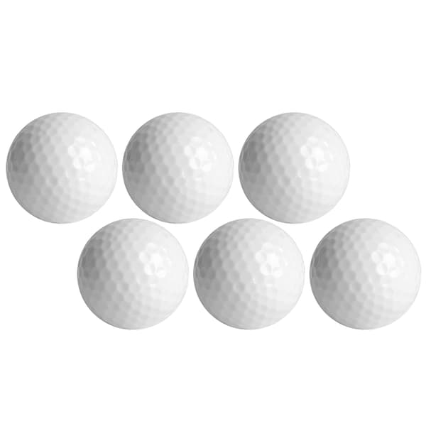 6 STK Syntetisk Gummi LED Lysende Golfbold Lysende Attraktiv til Nat Dagtræning Rød