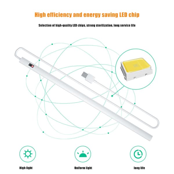 Induktionsskabslys LED Skab Natstrimmel Lys USB Intelligent Sensor Lysbjælke