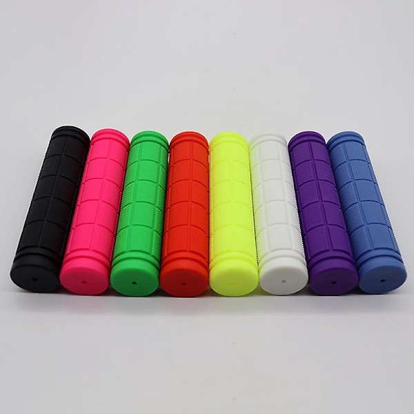 4 stk. Sykkelstyre Diameter 22mm, Ergonomiske Håndtak Sykkelstyretape 120mm Langt Sklisikkert Grep Svart、Rød