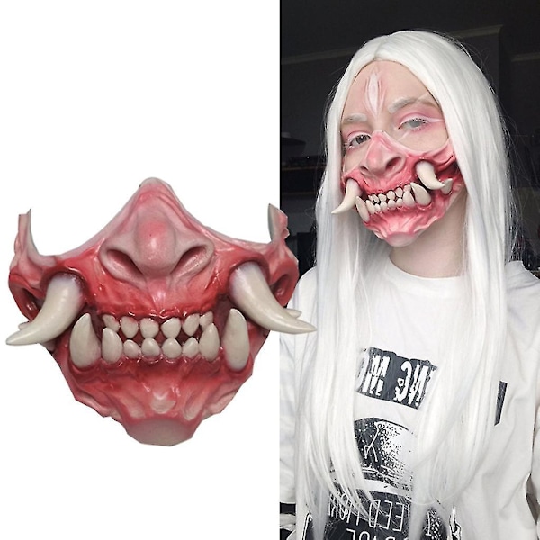 Simulerad Emulsionsgjord Mask Leksak Present Läskiga Leksaker Intressant Gåva