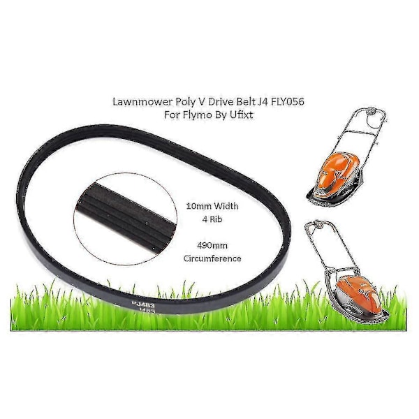 Flymo Glide Master 350 Gm350 (9660192-01) Fl267 Poly V Drivreim *gratis levering*