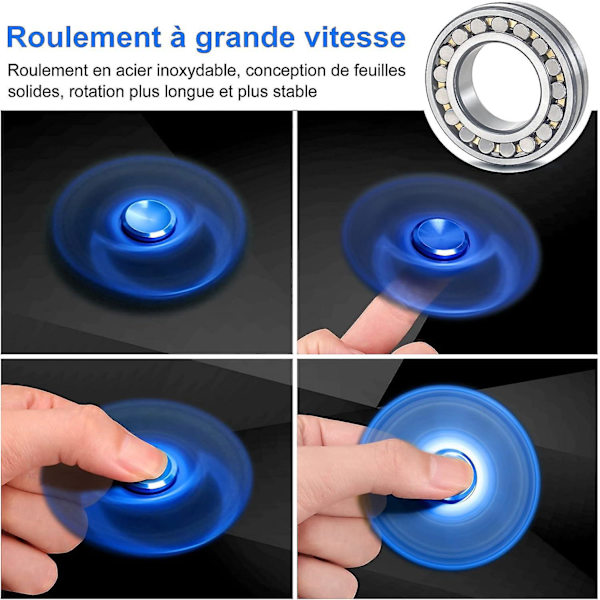Tri-finger mässing fidget spinner leksak med hållbart lager i rostfritt stål för höghastighetssnurr