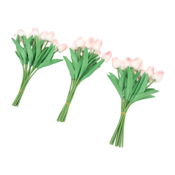 30 st konstgjorda tulpaner blommor innovativ simulering handgjorda PU falska tulpaner för hem bröllopsfest dekor persika rosa