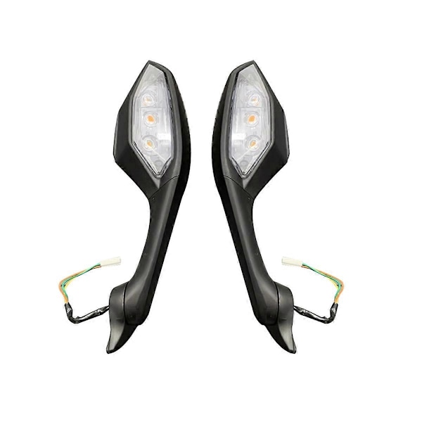 Vikbara LED Blinkers Backspeglar för Yamaha YZF R6 YZF-R6 Som Visat